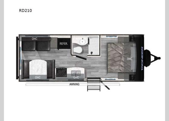 Floorplan - 2024 Pioneer RD210 Travel Trailer