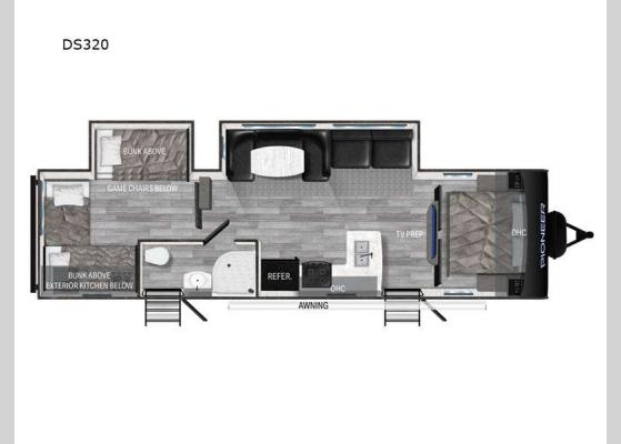 Floorplan - 2024 Pioneer DS320 Travel Trailer