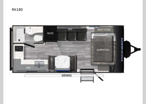 Floorplan - 2024 Pioneer RK180 Travel Trailer