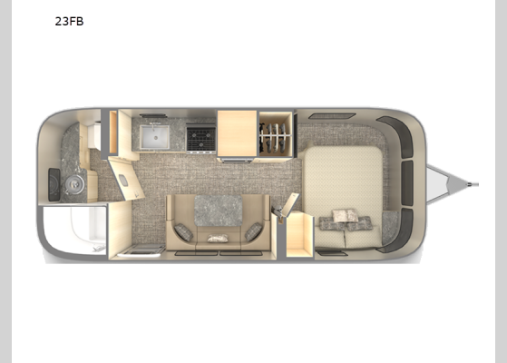 Floorplan - 2026 Flying Cloud 23FB Travel Trailer