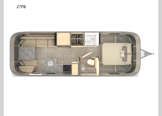 Floorplan - 2026 Flying Cloud 27FB Travel Trailer