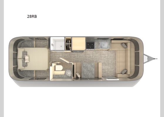 Floorplan - 2026 Flying Cloud 28RB Travel Trailer