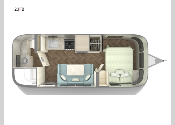 Floorplan - 2026 International 23FB Travel Trailer