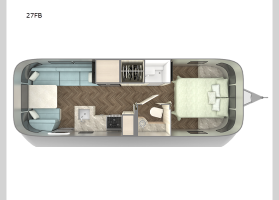 Floorplan - 2026 International 27FB Travel Trailer