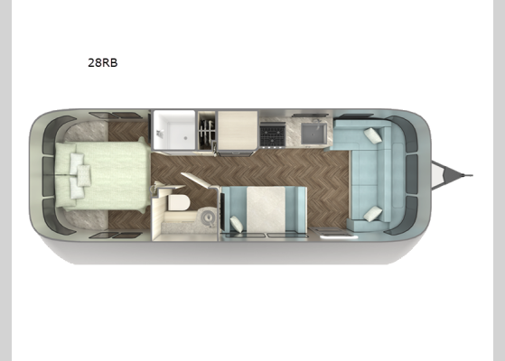 Floorplan - 2026 International 28RB Travel Trailer