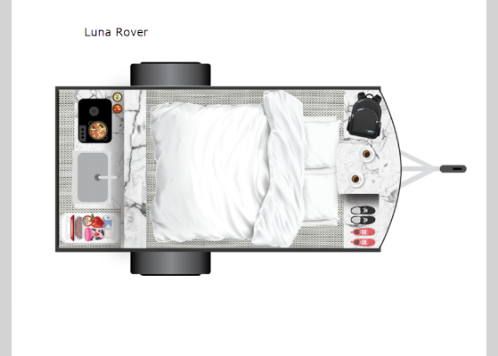 Floorplan - 2025 Luna Rover Teardrop Trailer