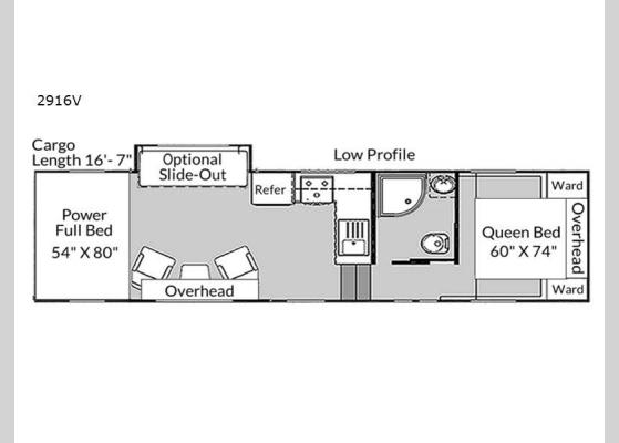 Floorplan - 2024 Vortex 2916V Toy Hauler Fifth Wheel