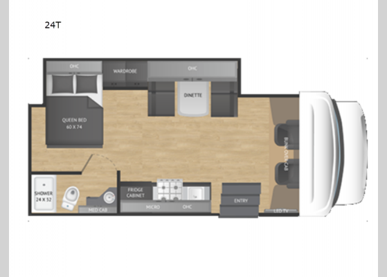 Floorplan - 2025 Triumph 24T Motor Home Class C