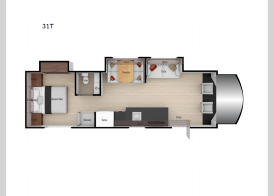 Floorplan - 2025 Triumph 31T Motor Home Class C