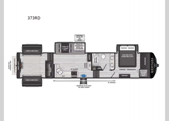 Floorplan - 2025 Montana High Country 373RD Fifth Wheel