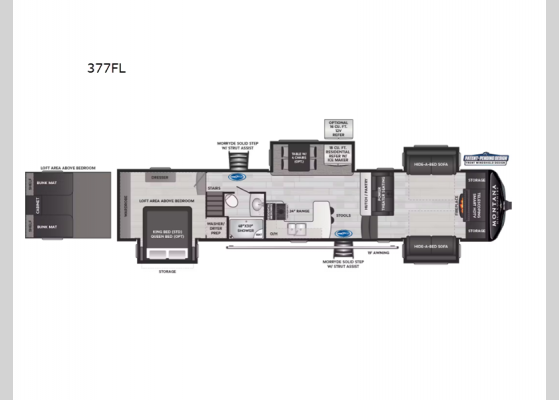 Floorplan - 2025 Montana High Country 377FL Fifth Wheel