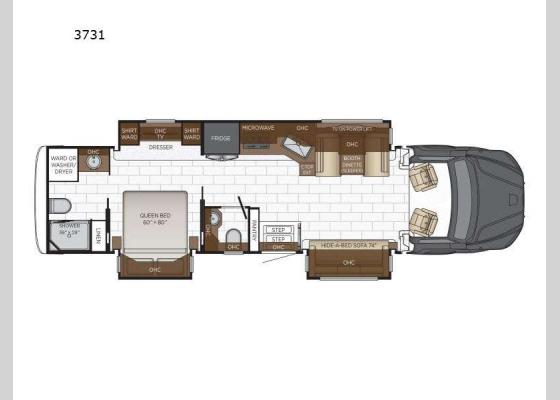 Floorplan - 2025 Super Star 3731 Motor Home Super C - Diesel