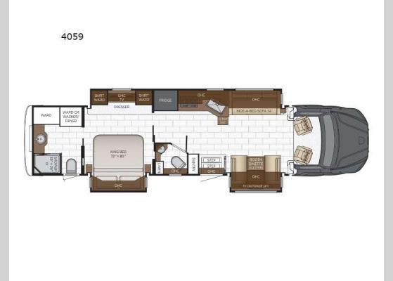 Floorplan - 2025 Super Star 4059 Motor Home Super C - Diesel