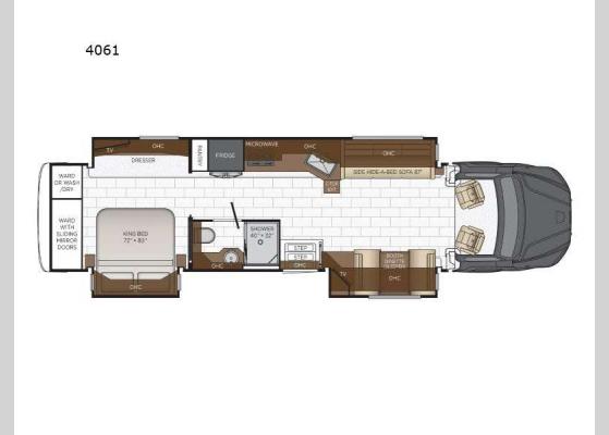 Floorplan - 2025 Super Star 4061 Motor Home Super C - Diesel