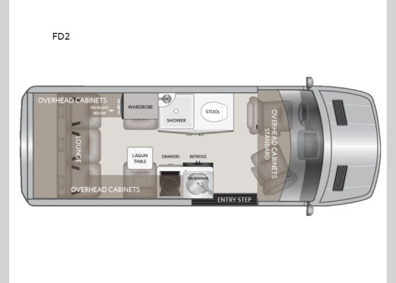 Floorplan - 2025 Patriot FD2 Motor Home Class B - Diesel