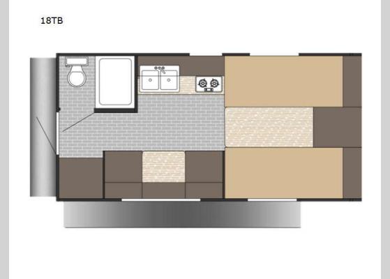 Floorplan - 2024 Sun Lite 18TB Travel Trailer