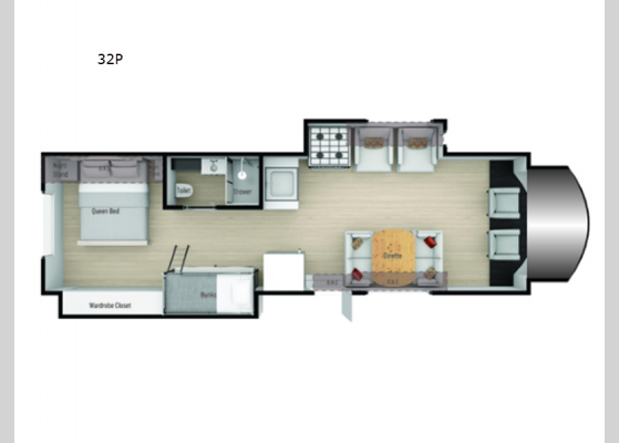 Floorplan - 2025 Phantom 32P Motor Home Class C