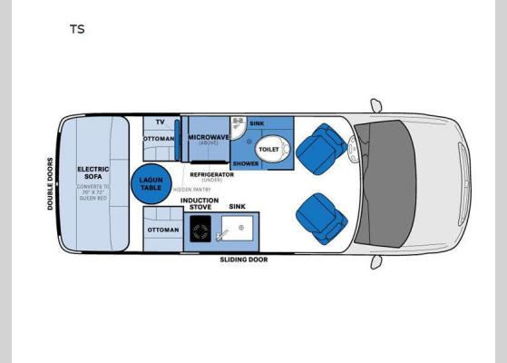 Floorplan - 2024 Ascent TS Motor Home Class B - Diesel