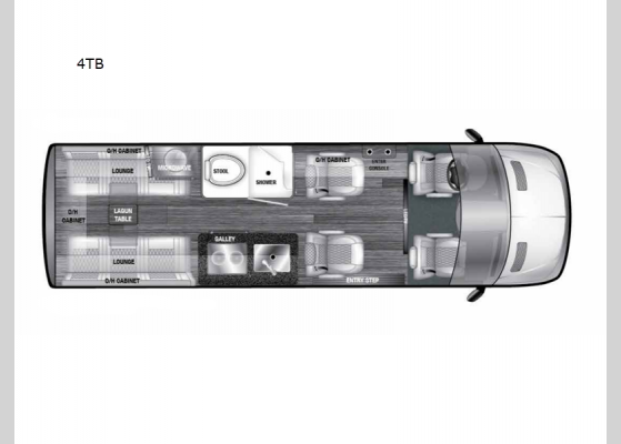 Floorplan - 2025 V-RV 4TB Motor Home Class B - Diesel