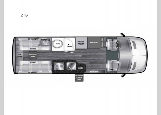 Floorplan - 2025 V-RV 2TB Motor Home Class B - Diesel