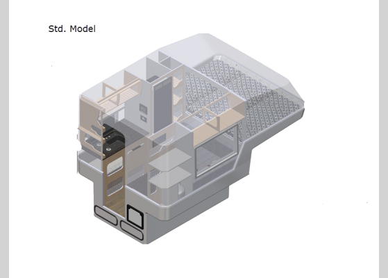 Floorplan - 2025 610 Std. Model Truck Camper