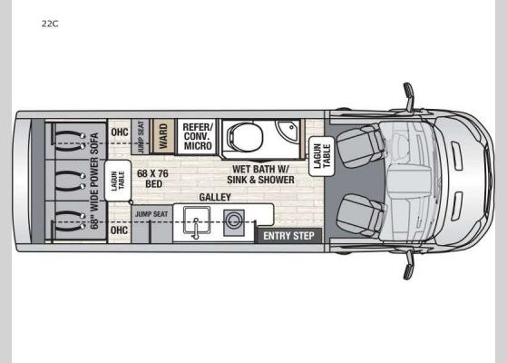 Floorplan - 2025 Beyond 22C AWD Motor Home Class B