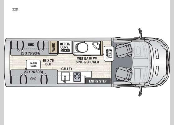 Floorplan - 2025 Beyond 22D AWD Motor Home Class B