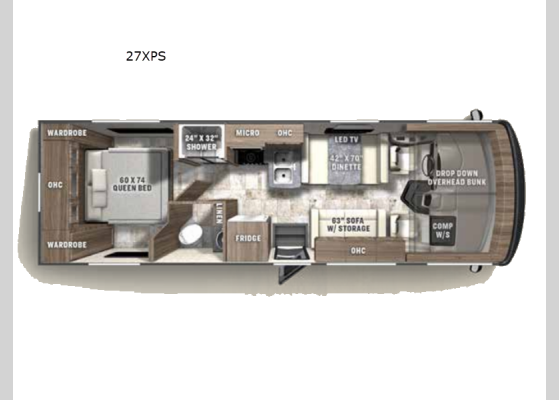 Floorplan - 2026 Encore SE 27XPS Motor Home Class A