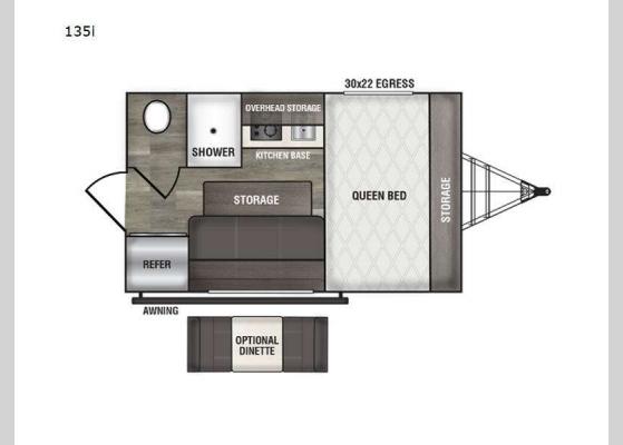 Floorplan - 2025 Intrepid 135i Travel Trailer