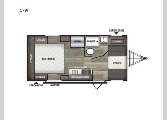 Floorplan - 2025 Intrepid 179i Travel Trailer