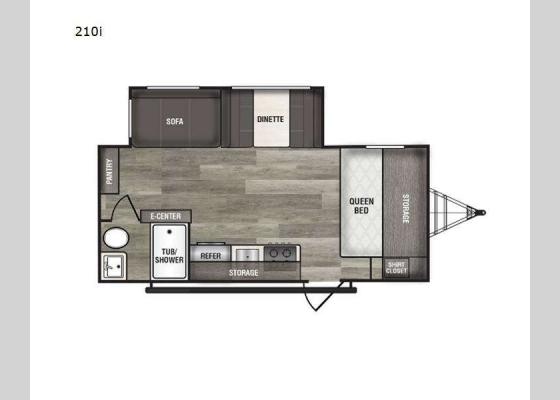 Floorplan - 2025 Intrepid 210i Travel Trailer