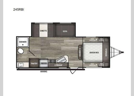 Floorplan - 2025 Intrepid 245RBi Travel Trailer