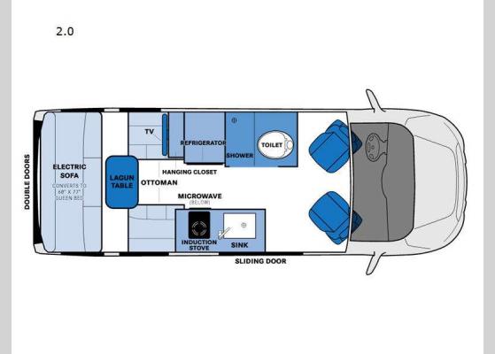 Floorplan - 2025 Ontour 2.0 Motor Home Class B