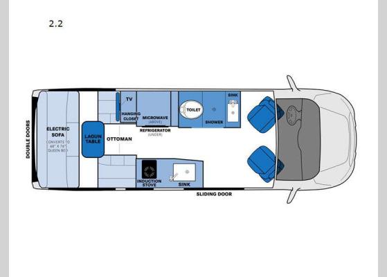 Floorplan - 2025 Ontour 2.2 Motor Home Class B