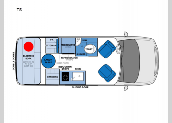 Floorplan - 2023 Ascent TS Motor Home Class B - Diesel