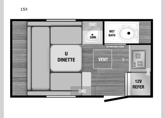 Floorplan - 2025 Armor LT 15X Travel Trailer