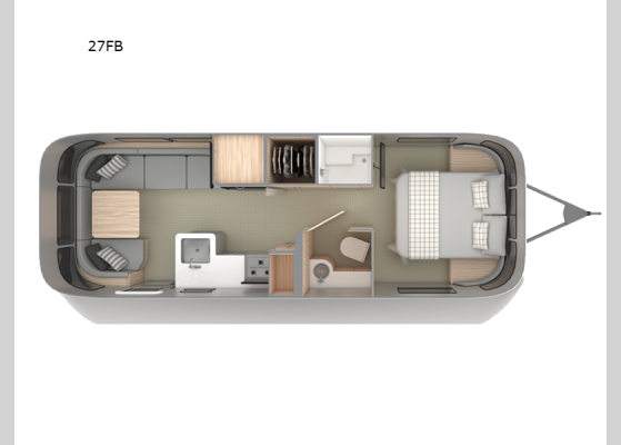 Floorplan - 2026 Globetrotter 27FB Travel Trailer