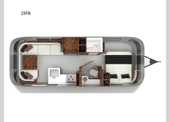 Floorplan - 2026 Globetrotter 25FB Travel Trailer