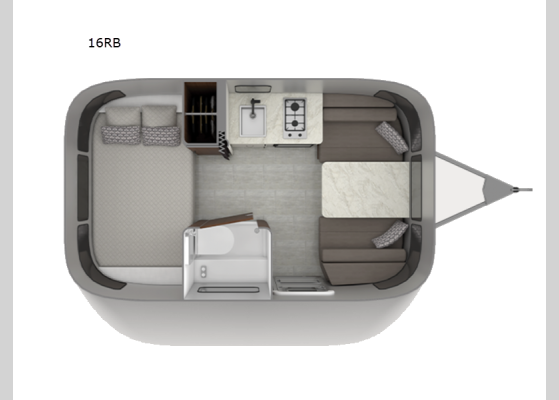 Floorplan - 2026 Caravel 16RB Travel Trailer