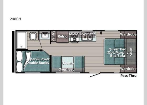 Floorplan - 2024 Friendship 248BH Travel Trailer