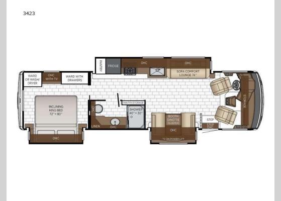 Floorplan - 2025 Bay Star 3423 Motor Home Class A