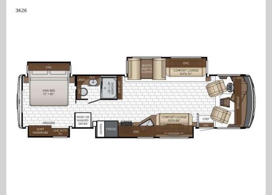 Floorplan - 2025 Bay Star 3626 Motor Home Class A