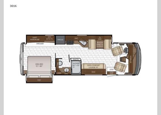 Floorplan - 2025 Bay Star 3016 Motor Home Class A