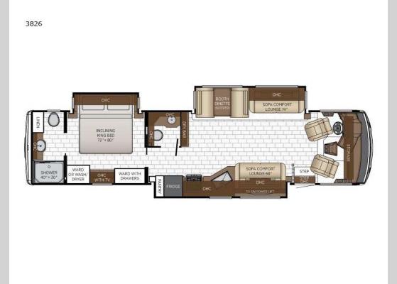 Floorplan - 2025 Bay Star 3826 Motor Home Class A