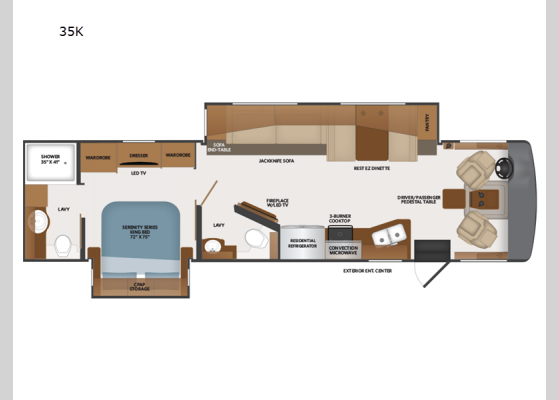 Floorplan - 2025 Bounder 35K Motor Home Class A