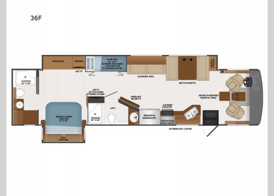 Floorplan - 2025 Bounder 36F Motor Home Class A