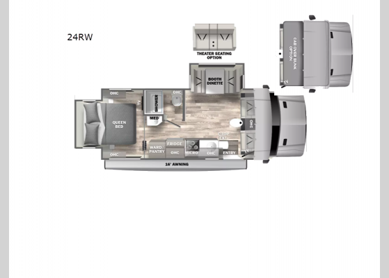 Floorplan - 2025 isata 3 24RW Motor Home Class C - Diesel