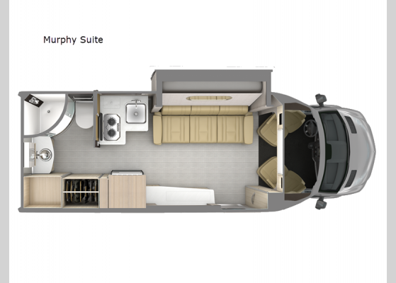 Floorplan - 2024 Atlas Murphy Suite Motor Home Class B+ - Diesel