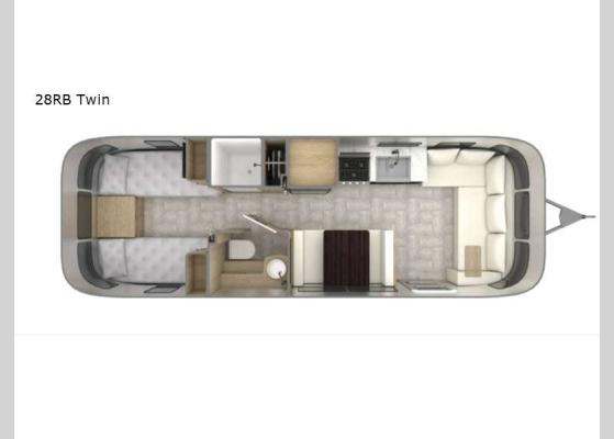Floorplan - 2024 Pottery Barn Special Edition 28RB Twin Travel Trailer