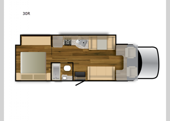 Floorplan - 2025 Rebel 30R Motor Home Super C - Diesel